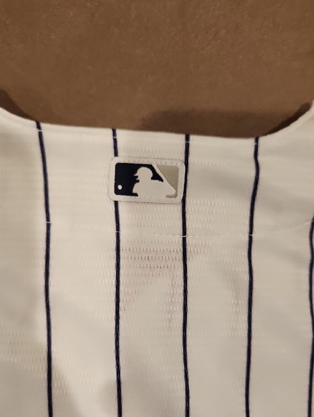 Nike White & Navy Pinstripe Youth Yankees Baseball Jersey Size 3T - Picture 5 of 6